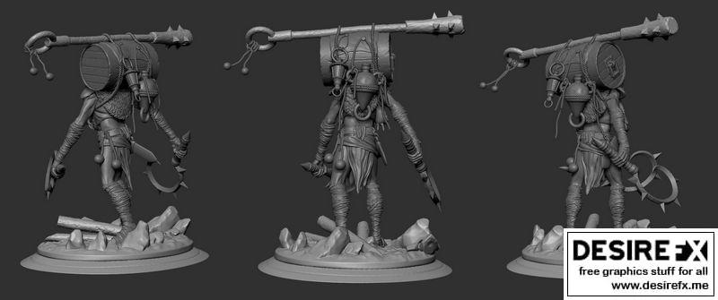 3D打印巨战士模型|Giant warrior Carrier 3D print model
