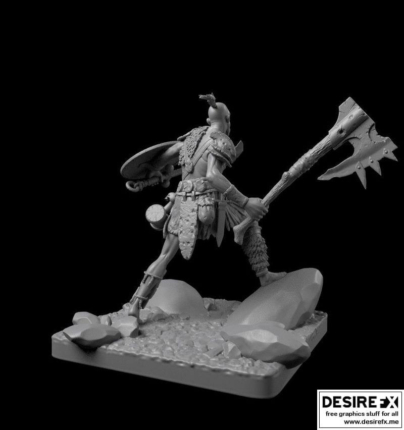 3D打印巨战士模型|Giant warrior 3D print model