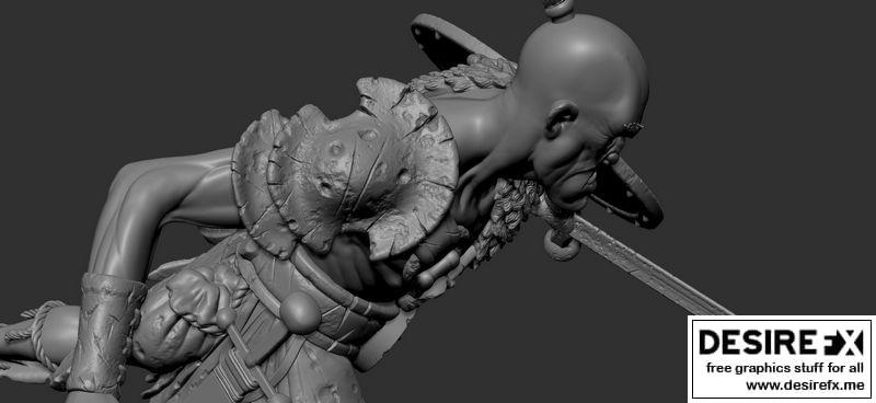3D打印巨战士模型|Giant warrior 3D print model