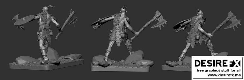 3D打印巨战士模型|Giant warrior 3D print model