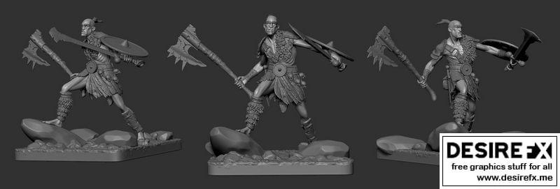 3D打印巨战士模型|Giant warrior 3D print model