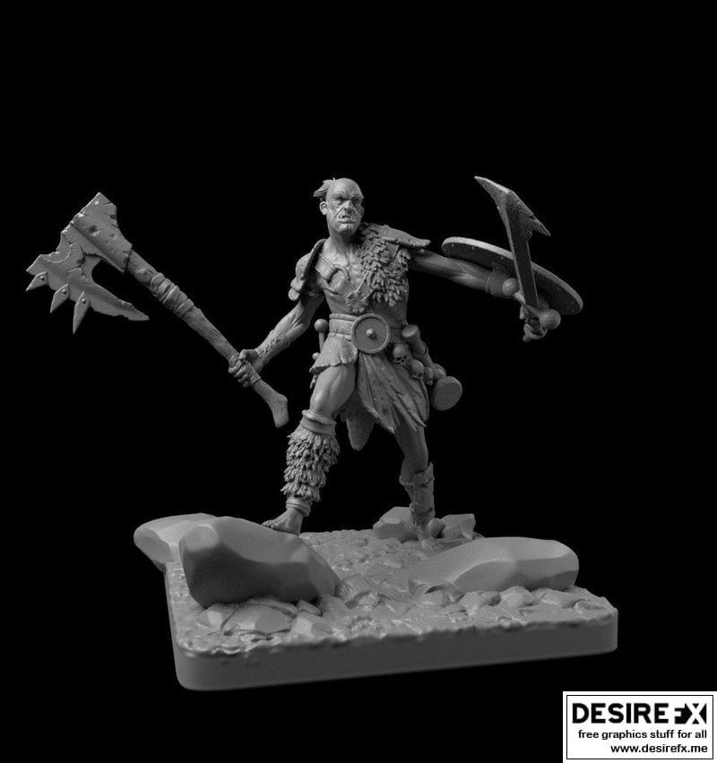 3D打印巨战士模型|Giant warrior 3D print model