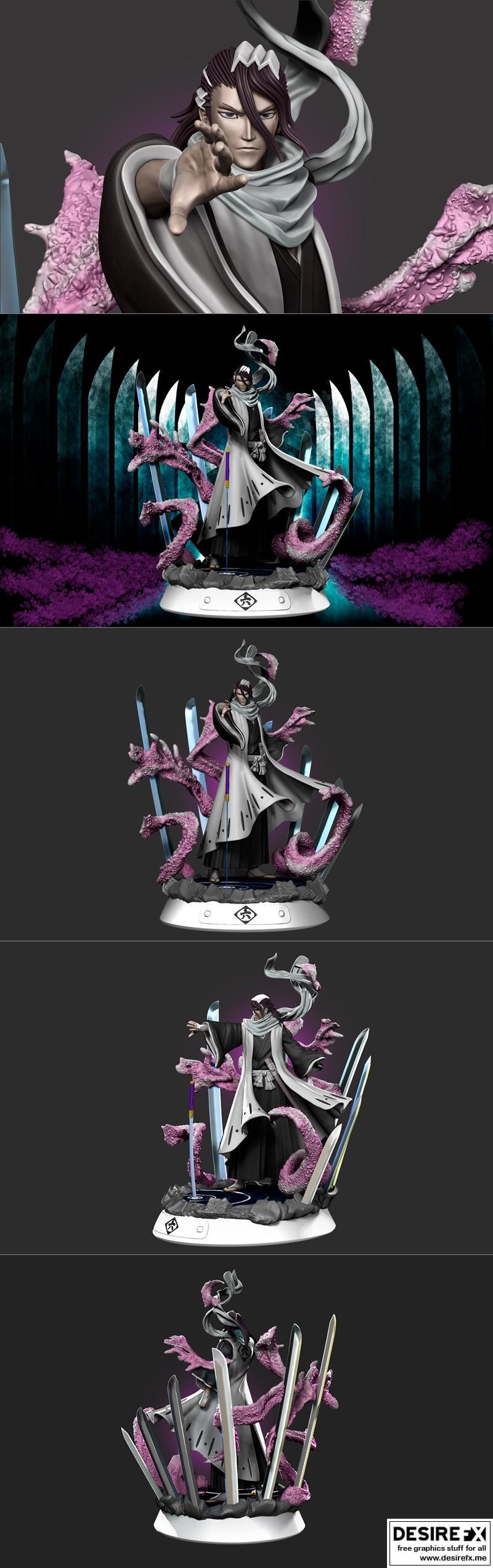 BLEACH 朽木白哉 3D打印模型|Byakuya Bleach – 3D Print Model STL