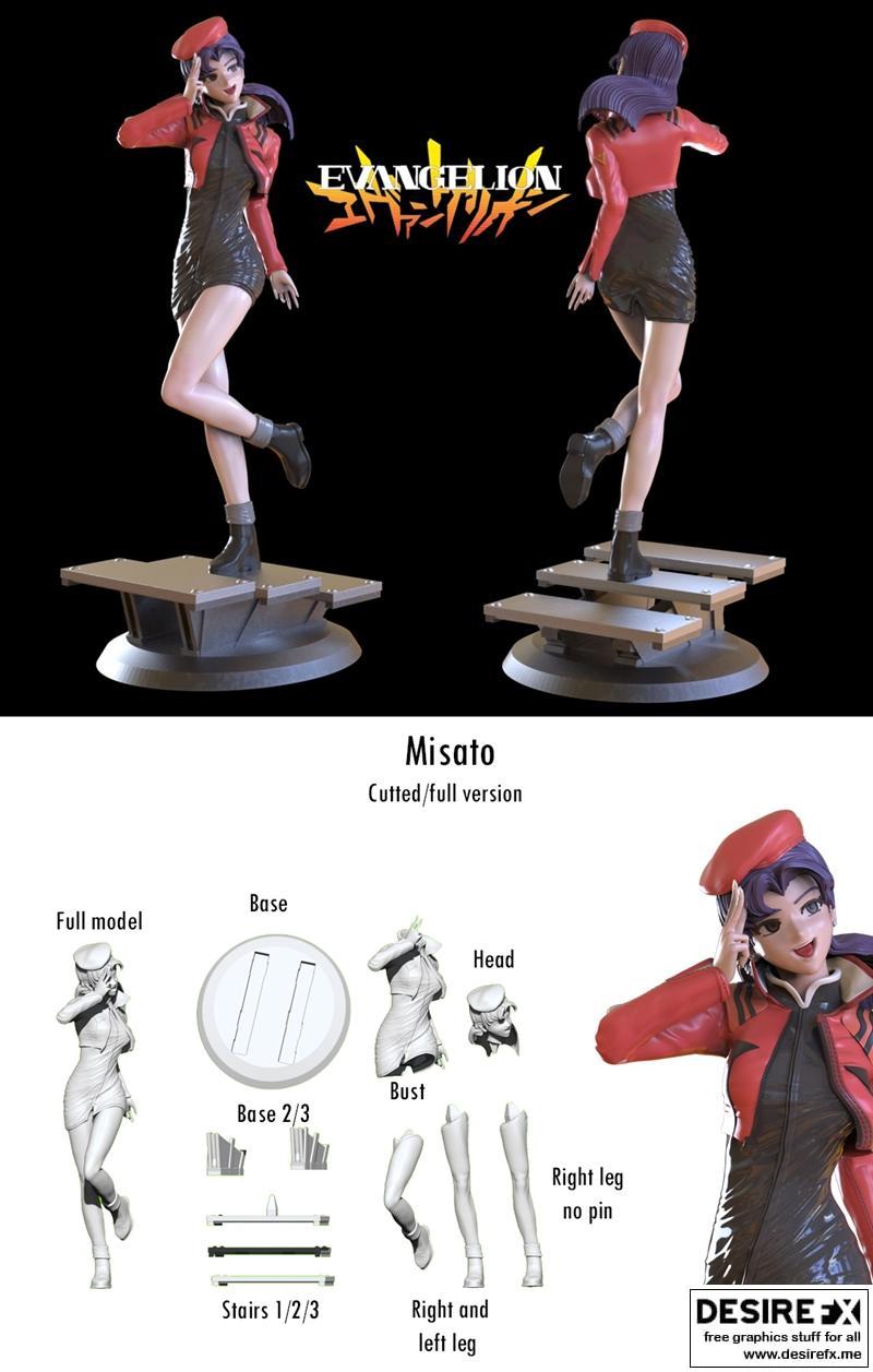 新世纪福音战士 3D打印模型|Misato Evangelion – 3D Print Model STL