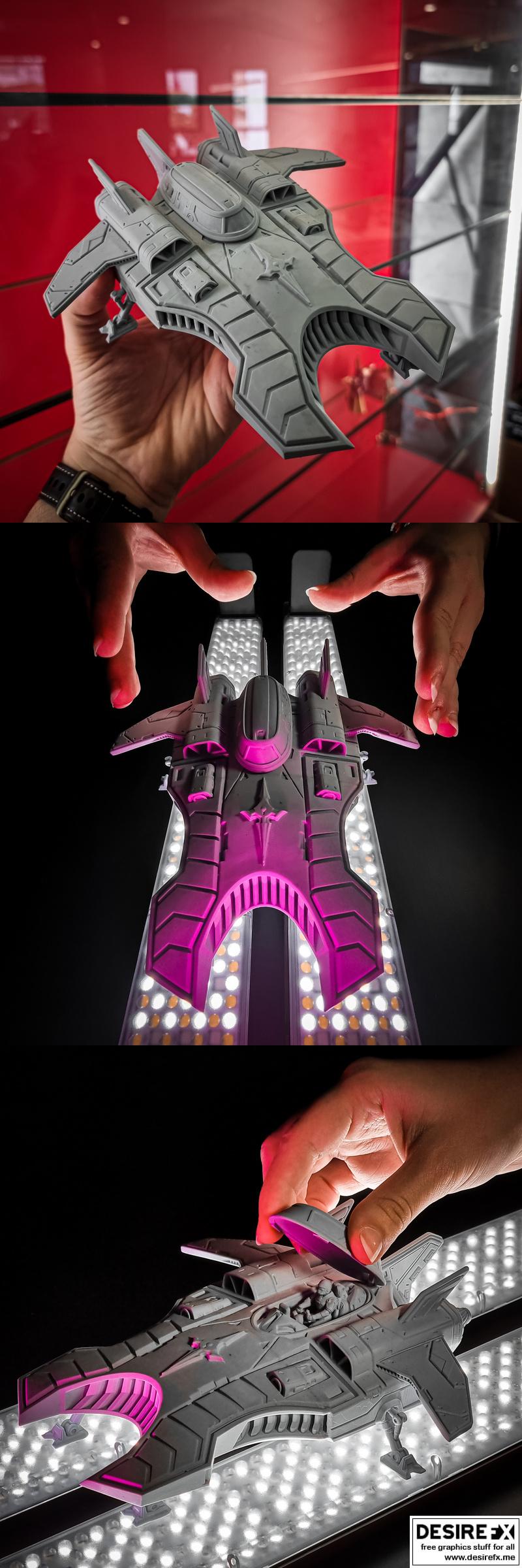 UMW军事飞船3D打印模型|UMW Military Spaceship – 3D Print Model STL