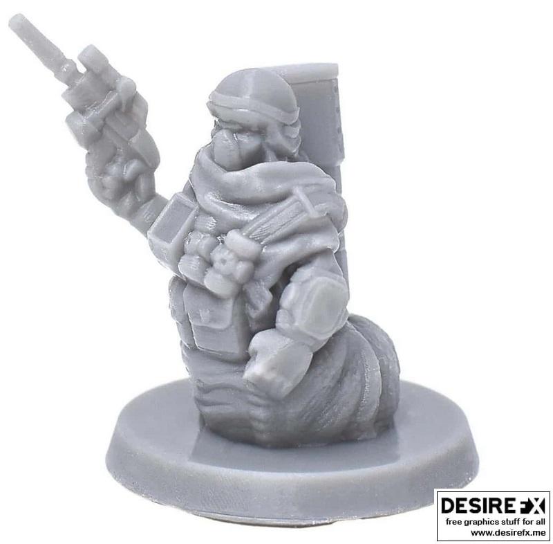 科幻虫族赏金猎人 3D打印模型|Sci-Fi Slug Bounty Hunter – 3D Print Model STL