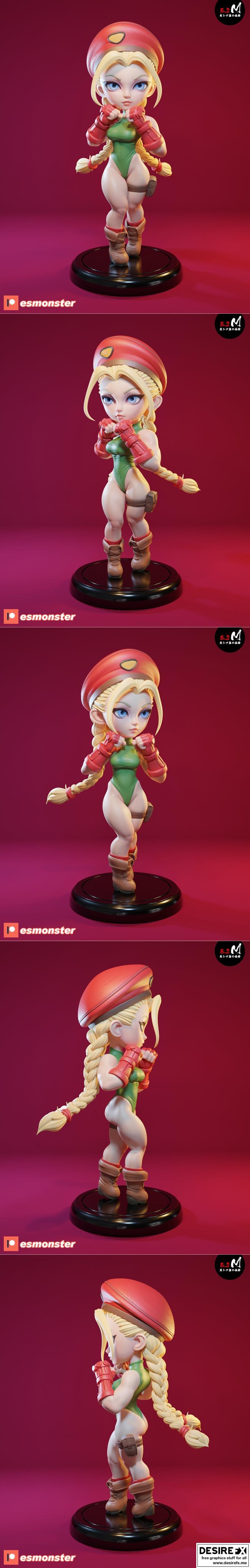 Cammy 3D打印模型|Cammy – E.S Monster – 3D Print Model STL