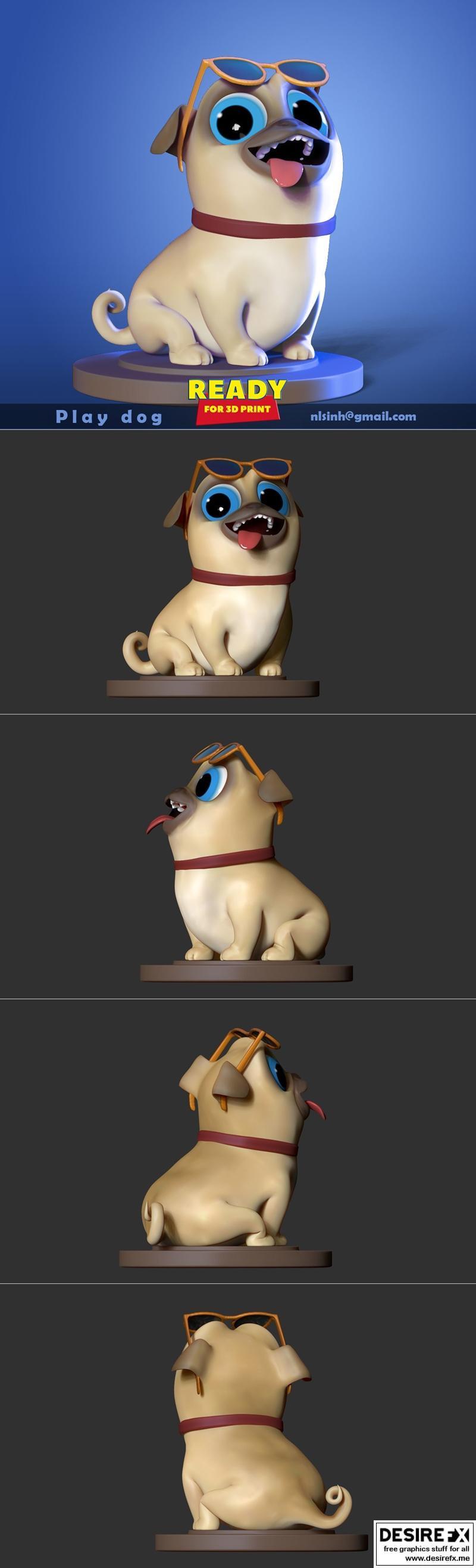 Play Dog - 3D打印模型|Play Dog – 3D Print Model STL