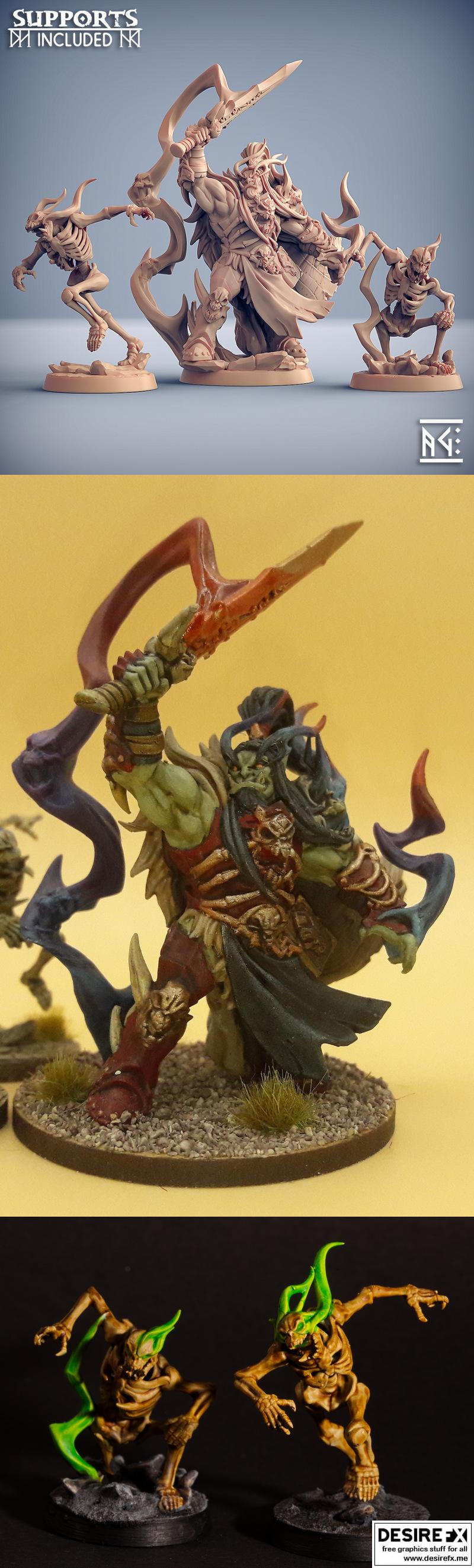 肯特阿尔格·格罗塔尔·霜金属氏族英雄 3D打印模型|Artisan Guild – Kentargh Grotar – Frostmetal Clan Hero – 3D Print Model STL