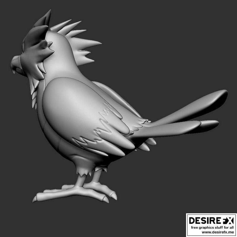 小火龙3D打印模型|SPEAROW POKEMON 3D print model