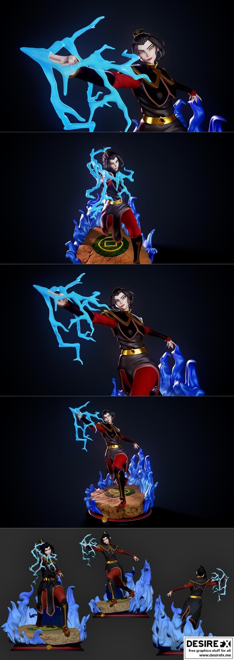 Azula 3D打印模型雕塑|Azula – Inaki Sculpts – 3D Print Model STL