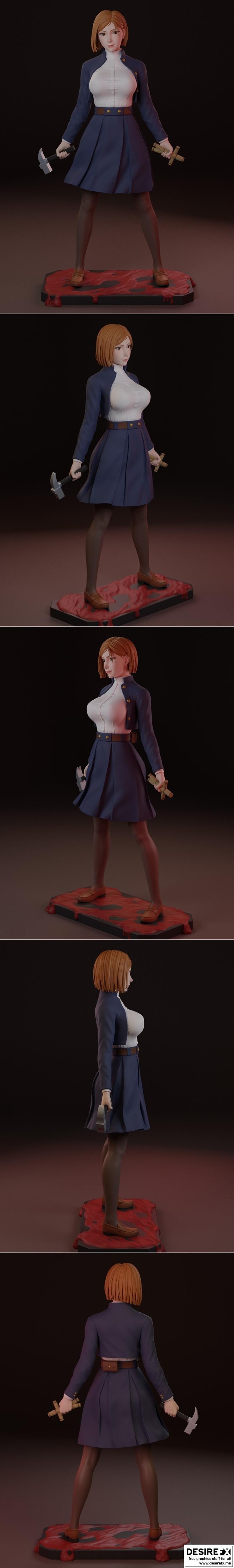 咒术回战 - 野村露娜 - 3D打印模型|Jujutsu Kaisen – Kugisaki Nobara – 3D Print Model STL