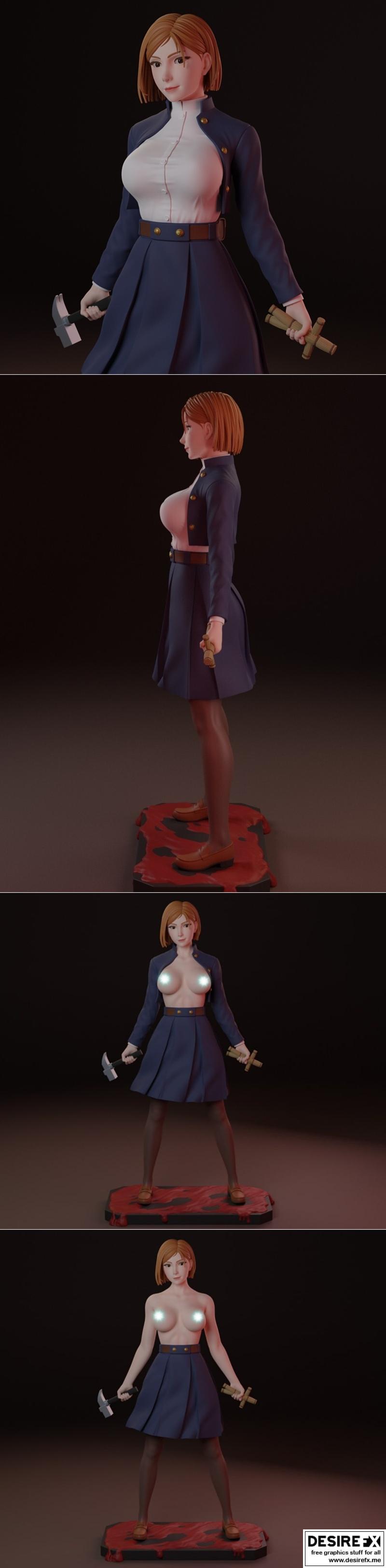 咒术回战 - 野村露娜 - 3D打印模型|Jujutsu Kaisen – Kugisaki Nobara – 3D Print Model STL