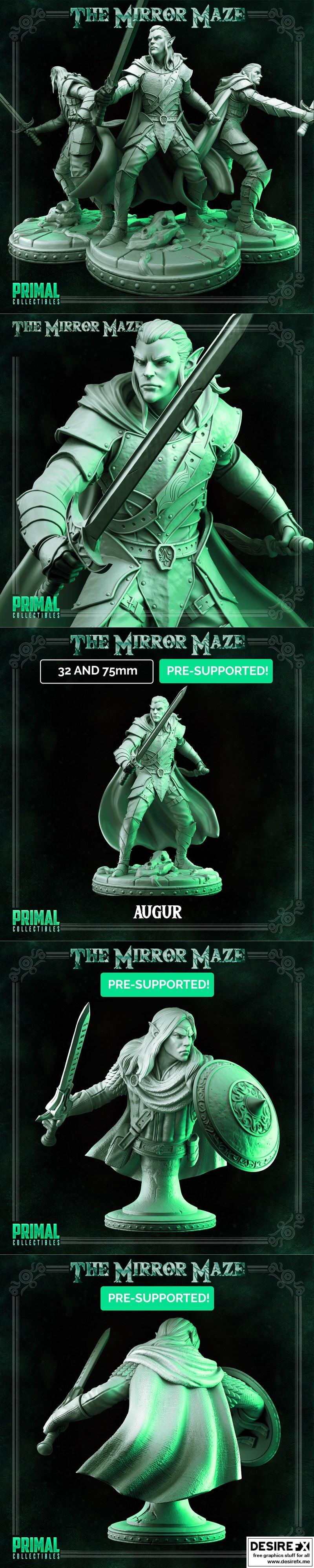 原始标题中的“Primal Collectibles – Augur Elf Warrior and Athos Elf Hero Bust – 3D Print Model STL”可拆解为：工作室名称（Primal Collectibles）、作品名称（Augur Elf Warrior and Athos Elf Hero Bust）、角色名称（Elf Warrior 和 Athos Elf Hero），结合“3D打印模型”这一属性，我们需提炼出与作品、角色相关的中文表达，并突出3D打印模型的特性。

中文标题应简洁、准确、具有吸引力，符合中文用户阅读习惯，同时保留原意。

最终中文标题：  
**原初收藏——奥格尔精灵战士与阿托斯精灵英雄雕像 3D打印模型**|Primal Collectibles – Augur Elf Warrior and Athos Elf Hero Bust – 3D Print Model STL