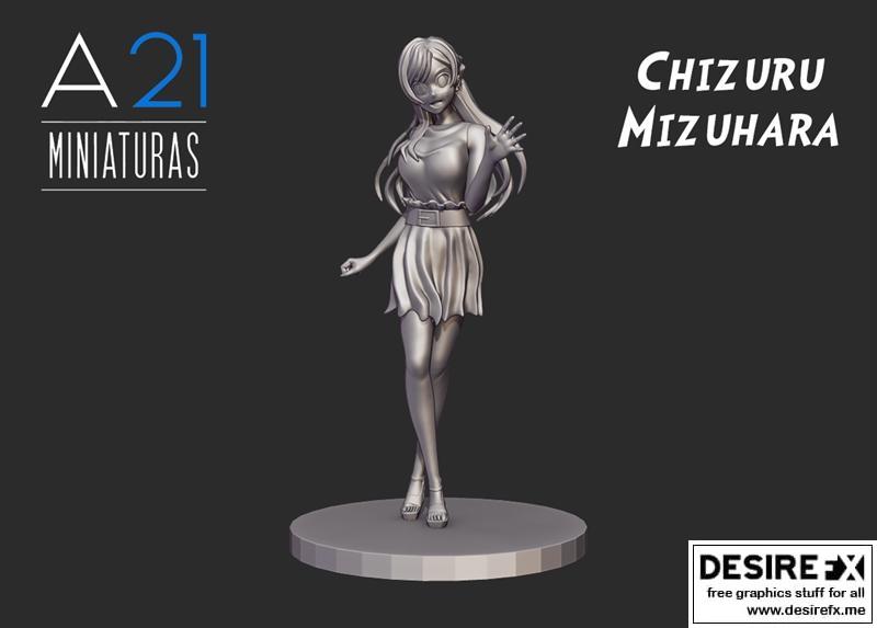 Mizuhara Chizuru 3D打印模型|Chizuru Mizuhara 3 – 3D Print Model STL