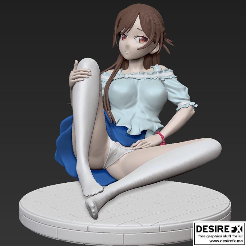 Mizuhara Chizuru 3D打印模型|Chizuru Mizuhara 2 – 3D Print Model STL