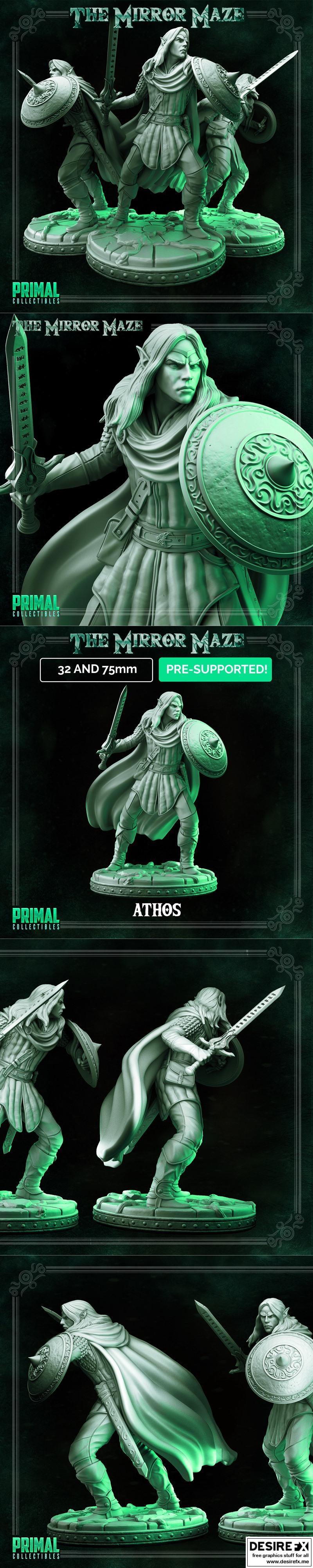 原始标题：Primal Collectibles – Athos Elf Hero – 3D Print Model STL  
解析：  
- 工作室：Primal Collectibles  
- 作品名称：Athos Elf Hero（可理解为“阿托斯精灵英雄”）  
- 角色名称：Elf Hero（精灵英雄）  
- 产品类型：3D打印模型  

中文标题拟定：  
阿托斯精灵英雄 3D打印模型|Primal Collectibles – Athos Elf Hero – 3D Print Model STL