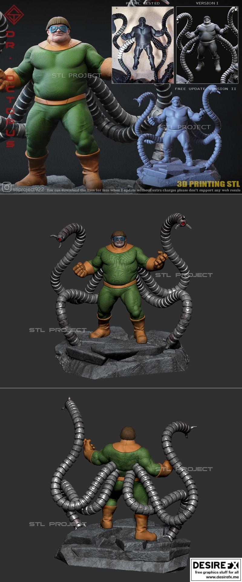 博士蜘蛛侠经典模型-3D打印雕塑|Dr Octopus Classic – 3D Print Model STL