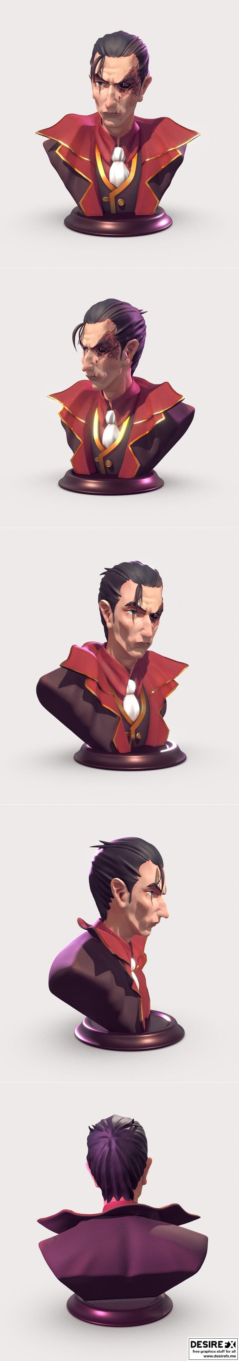 Silco - 3D打印模型：动漫游戏角色造型设计|Silco – 3D Print Model STL