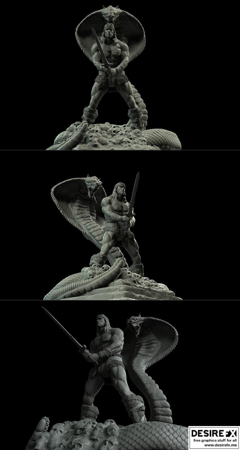 《Conan 震撼者 3D打印模型》|Conan The Destroyer – 3D Print Model STL