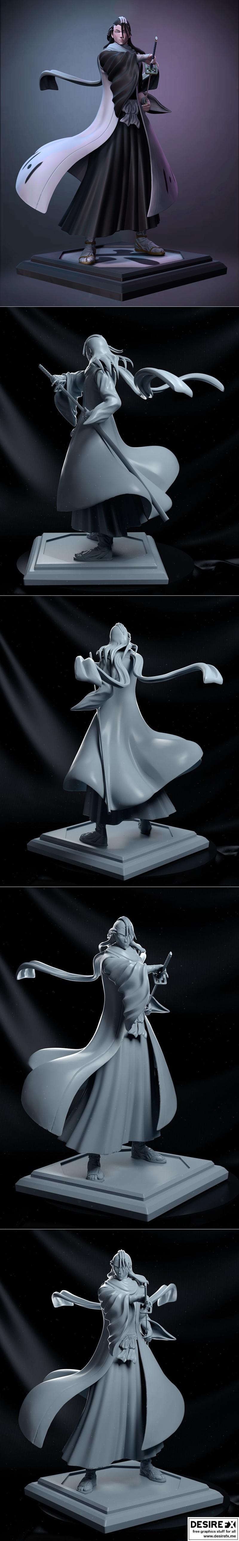 境井仁 3D打印模型 STL|Kuchiki Byakuya – 3D Print Model STL