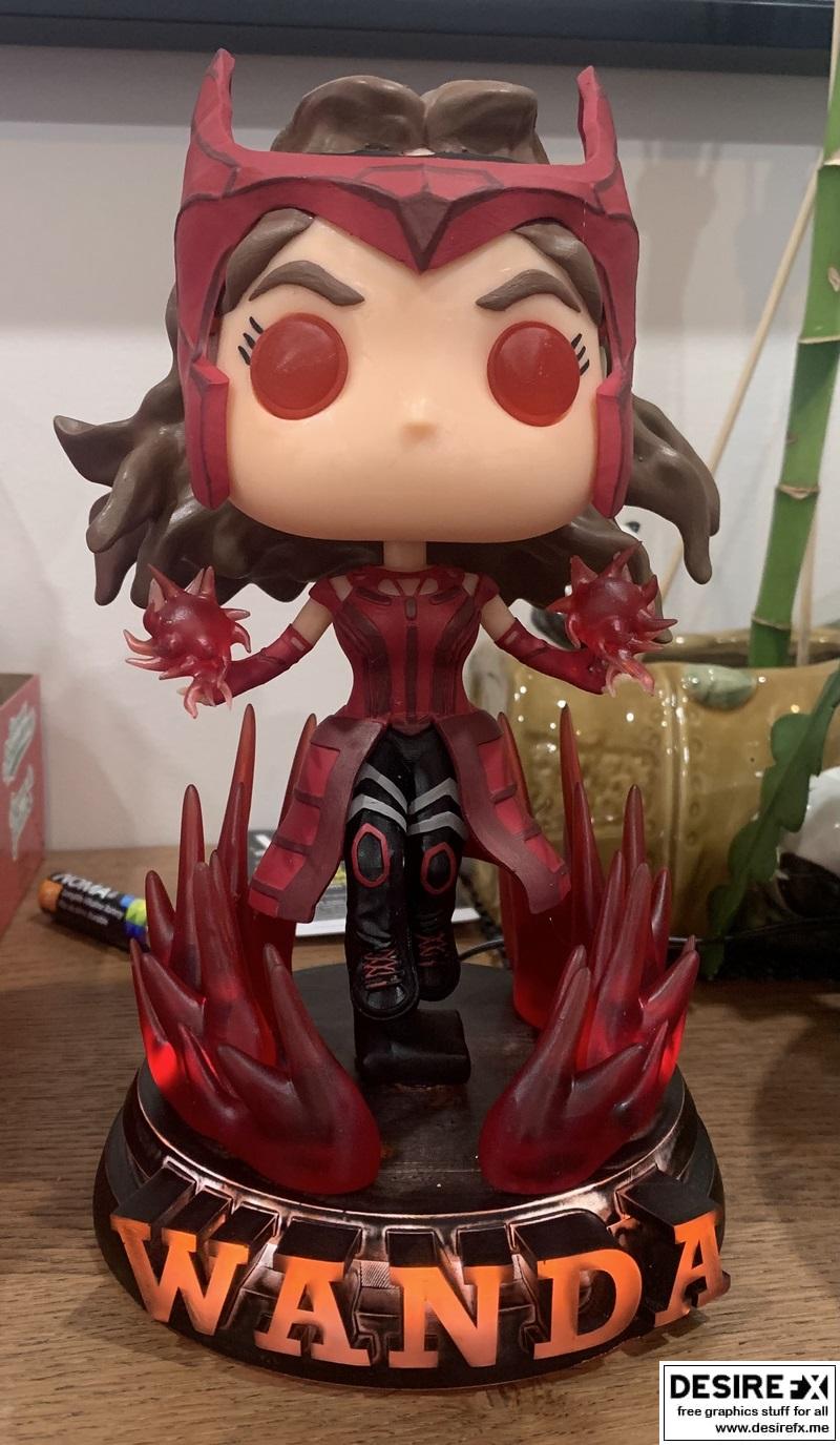 Funko 新款旺达 3D打印模型|Funko New Wanda – 3D Print Model STL