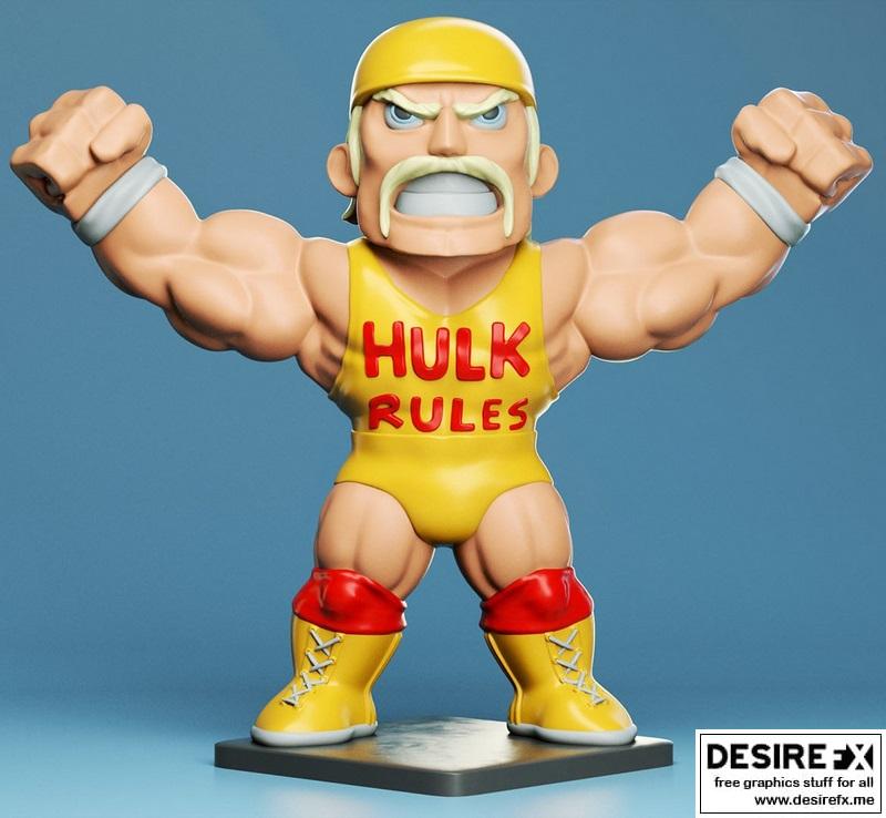 小黄人霍根 3D打印模型|Chibi Hulk Hogan – 3D Print Model STL