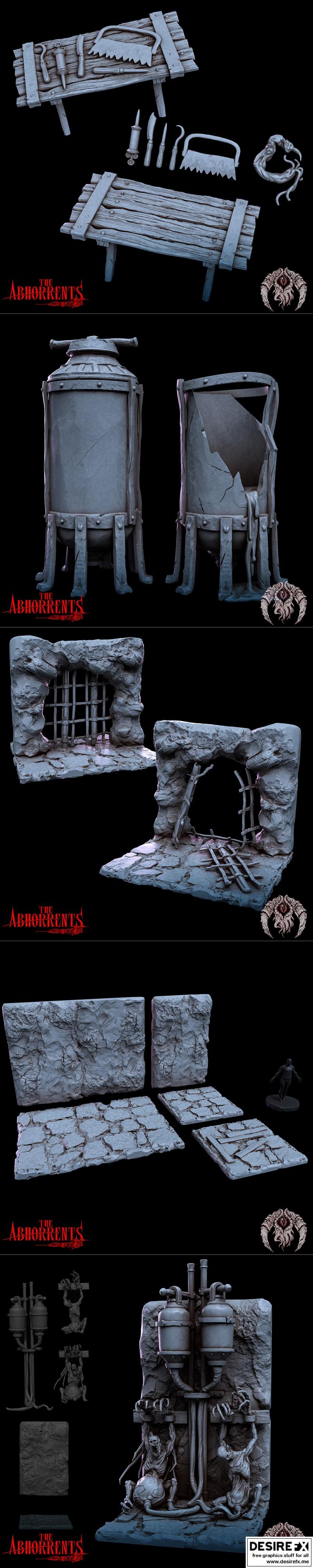 Bestiarum迷你模型——《异兽》2023年3D打印模型|Bestiarum Miniatures – The Abhorrents January 2023 – 3D Print Model STL
