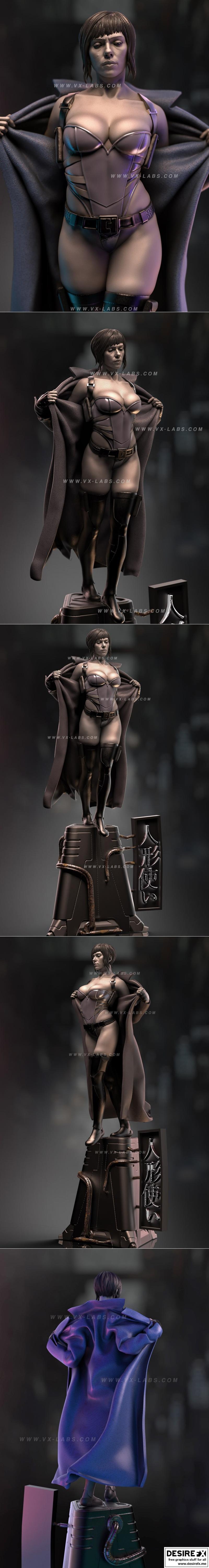 《攻壳机动队 - 玛丽科 - 3D打印模型》|Ghost In The Shell – Major Motoko – 3D Print Model STL