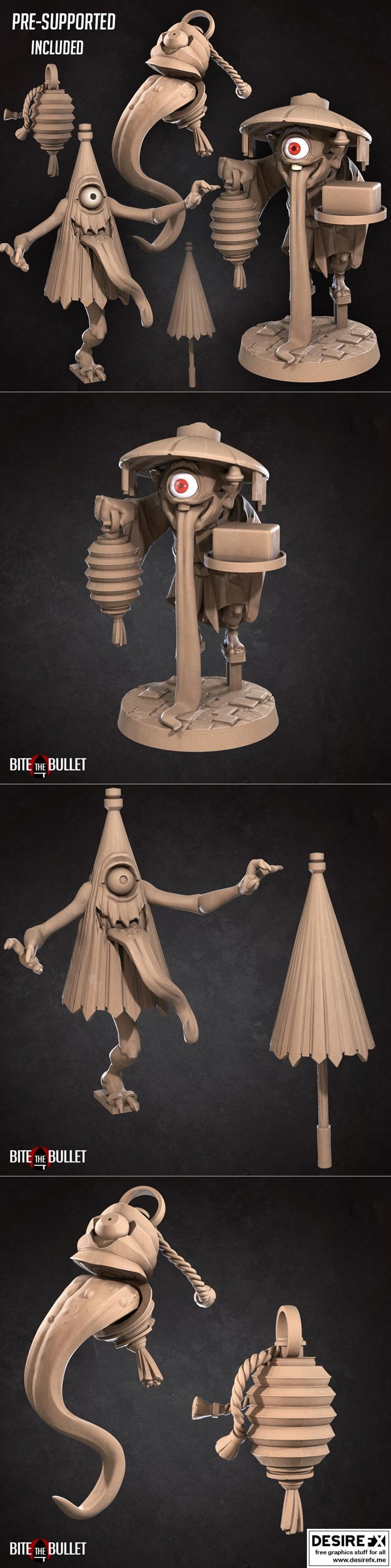 咬牙切齿——妖怪套装 3D打印模型|Bite the Bullet – Yokai Pack – 3D Print Model STL