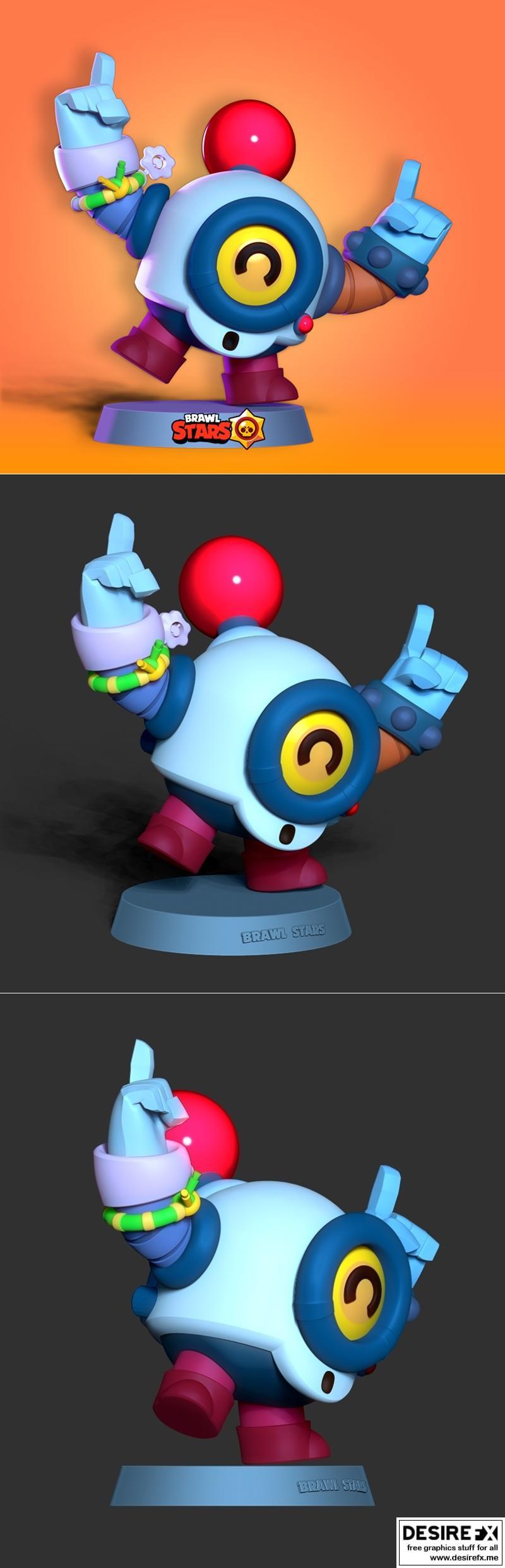 Nani 3D打印模型：Brawl Stars角色立体模型|Nani Brawl Stars – 3D Print Model STL