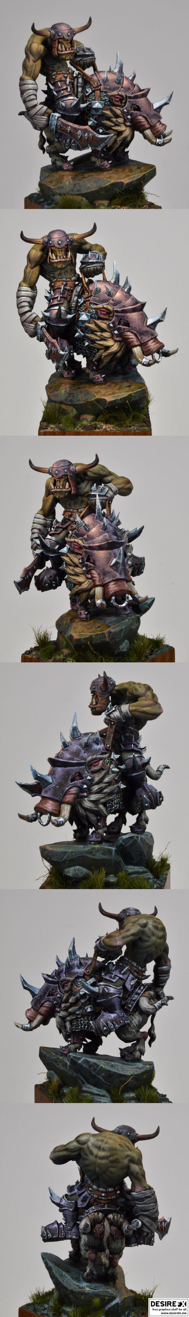 orc boar rider 3D打印模型|Orc Boar Rider – 3D Print Model STL