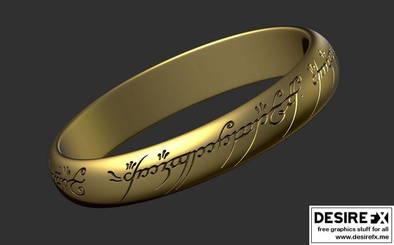 指环王 3D打印模型|The ring of omnipotence The Lord of the rings 3D print model