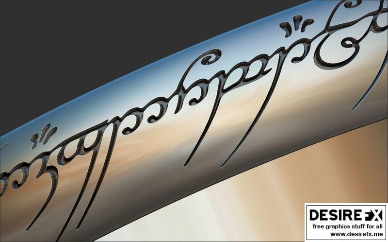 指环王 3D打印模型|The ring of omnipotence The Lord of the rings 3D print model