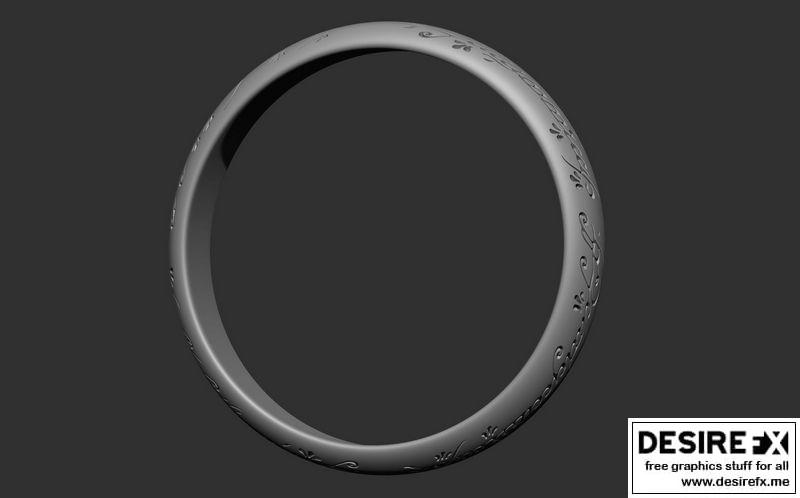 指环王 3D打印模型|The ring of omnipotence The Lord of the rings 3D print model