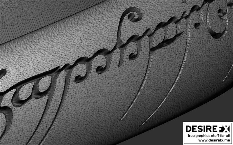 指环王 3D打印模型|The ring of omnipotence The Lord of the rings 3D print model