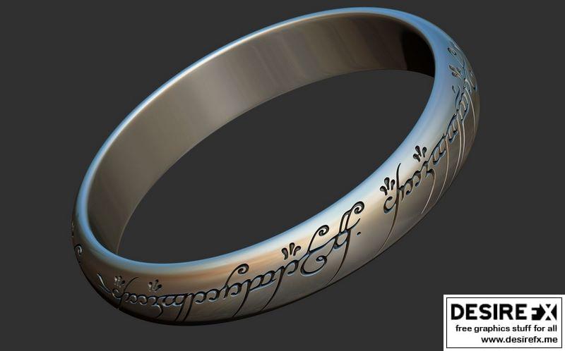 指环王 3D打印模型|The ring of omnipotence The Lord of the rings 3D print model