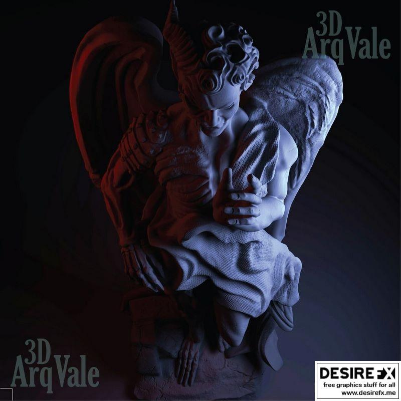 天使与恶魔 3D打印模型|Angels and Demons 3D print model