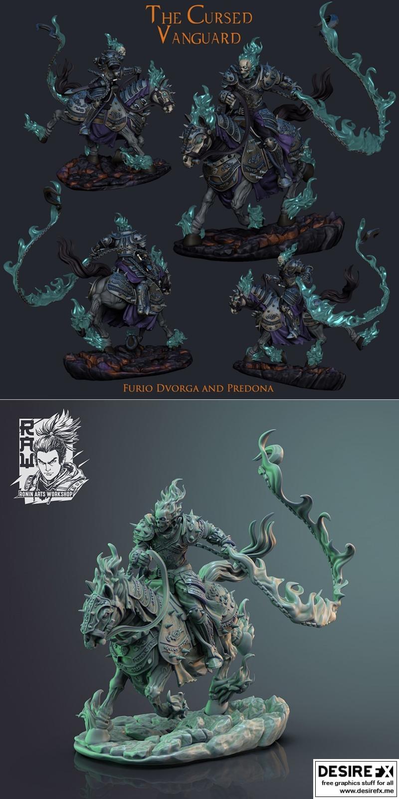 ronin arts工作室 《马人furio》3D打印模型|Ronin Arts Workshop – Horseman Furio – 3D Print Model STL