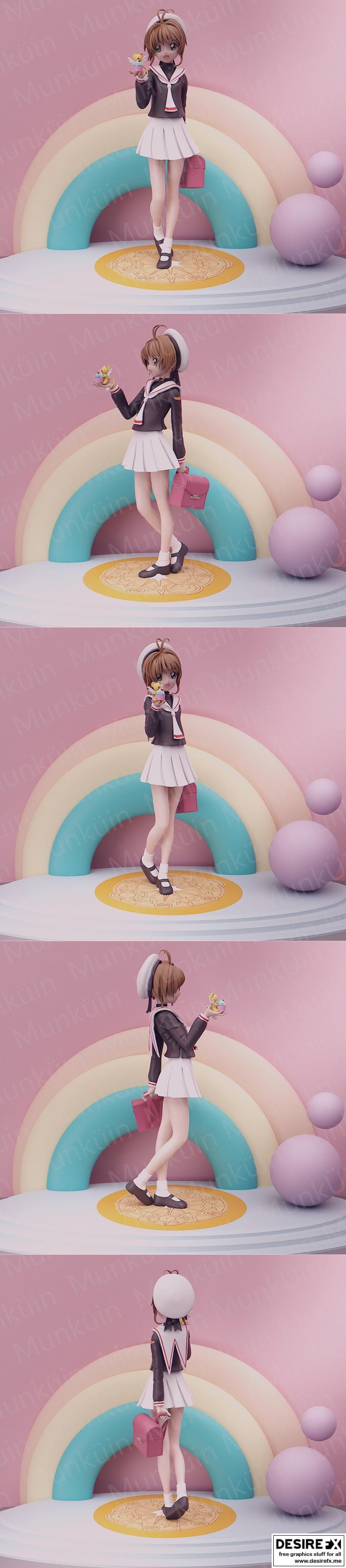 樱之卡牌捕手3D打印模型|Sakura Cardcaptors FAN Art School – 3D Print Model STL