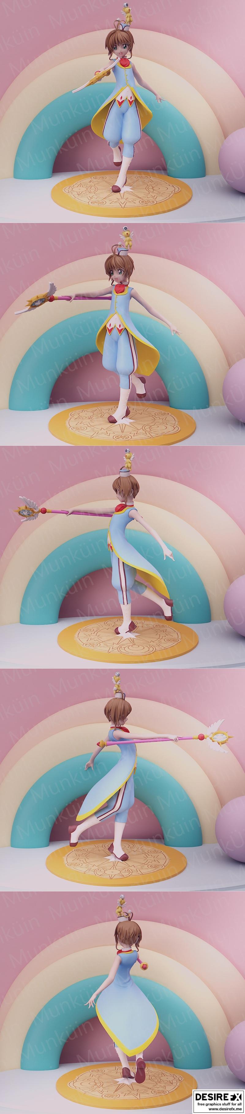 樱花卡牌捕手企鹅裙3D打印模型|Sakura Card Captor Fan Art Penguin Dress – 3D Print Model STL