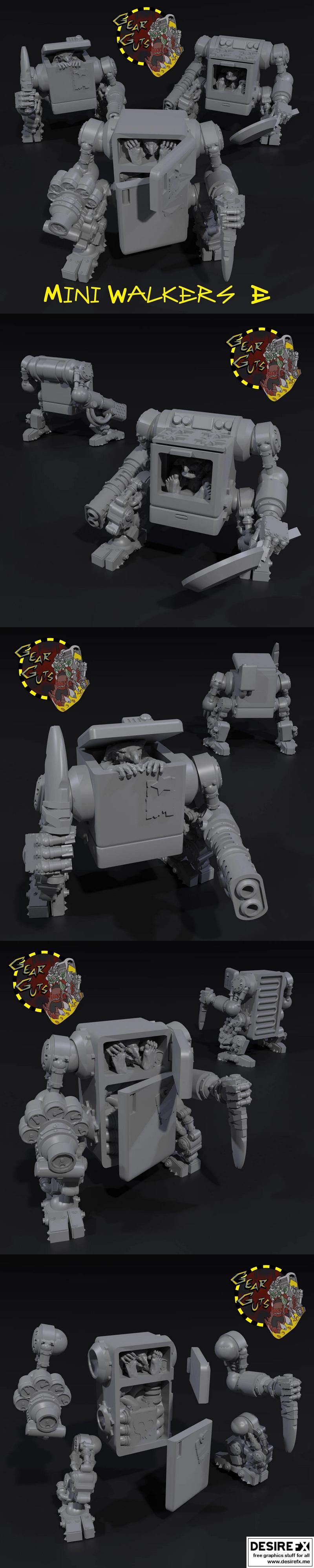 Mini Walkers E 3D打印模型|Mini Walkers E – 3D Print Model STL