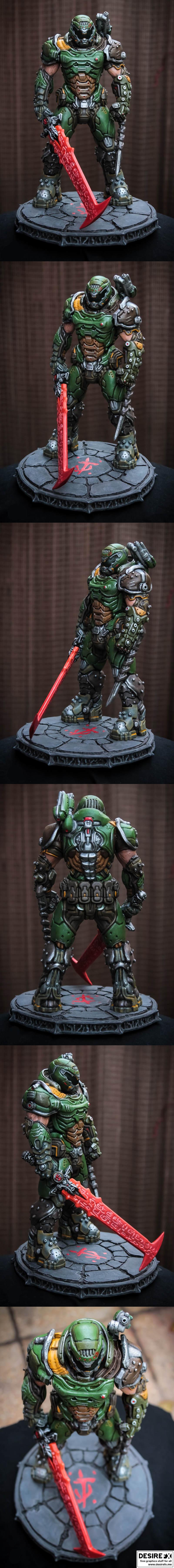 《doom永恒 3D打印模型》|Doom Guy from Doom Eternal – 3D Print Model STL