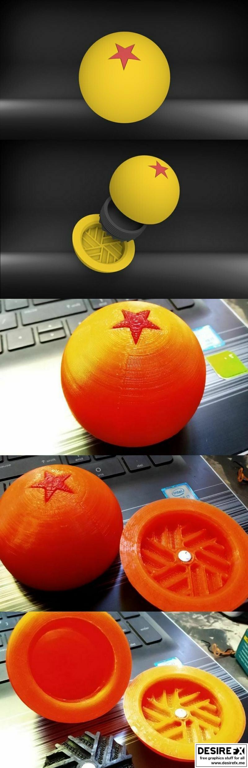 龙球研磨机 - 3D打印模型|Dragon Sphere Grinder – 3D Print Model STL