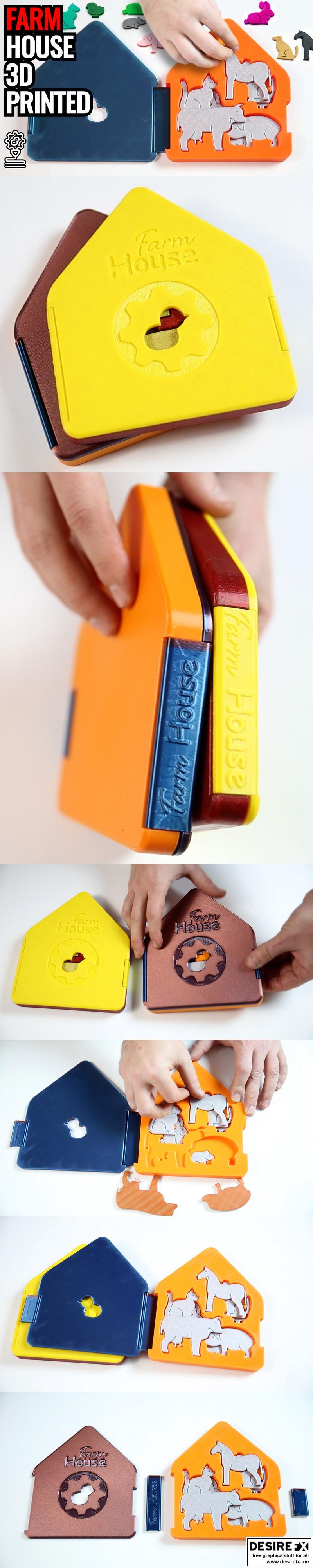 儿童农场屋3D打印模型|Farm House for Kids – 3D Print Model STL