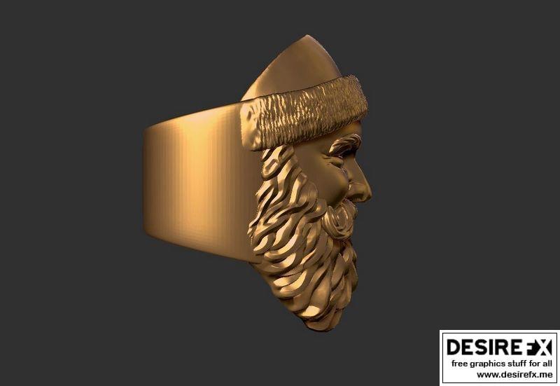 圣誕環 3D打印模型|Santa ring 3D print model