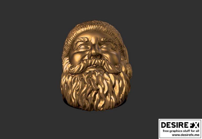 圣誕環 3D打印模型|Santa ring 3D print model