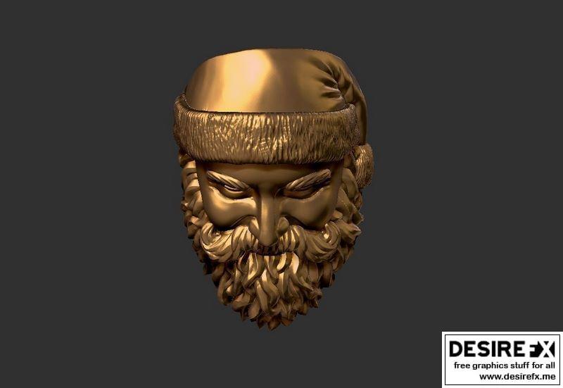 圣誕環 3D打印模型|Santa ring 3D print model