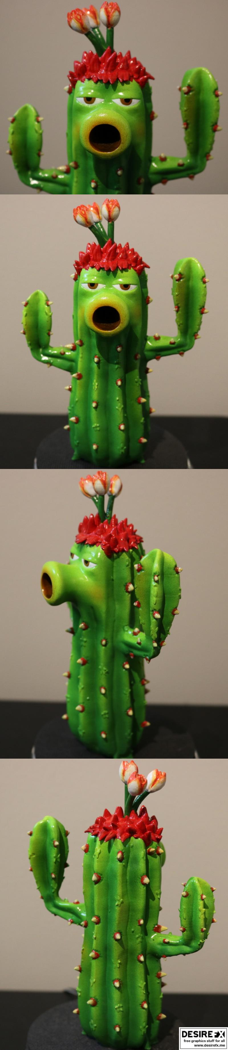 仙人掌 - 植物大战僵尸 - 3D打印模型|Cactus – Plants Vs Zombies – 3D Print Model STL