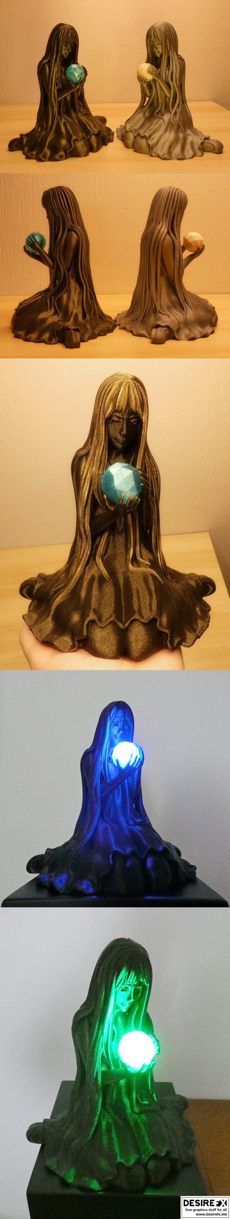 Aelise的神秘之旅——3D打印模型|Aelise the Mystic – 3D Print Model STL